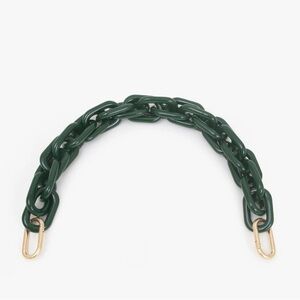 Clare V Shortie Strap in Fern Resin